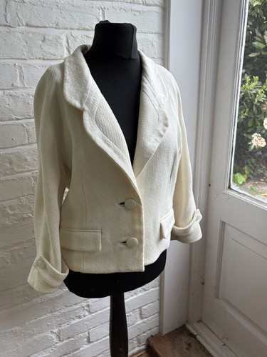 Balenciaga creme cropped - cropped, jacke