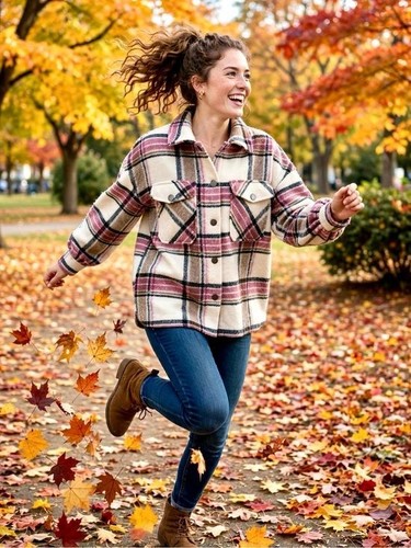 Only andrea oversized plaid - andrea,