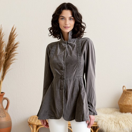 Boho vintage blazer grau cord - blazer,